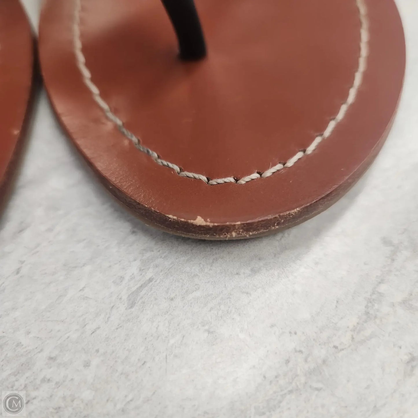 Sandals Designer By Tory Burch In Black & Brown, Size: 6.5