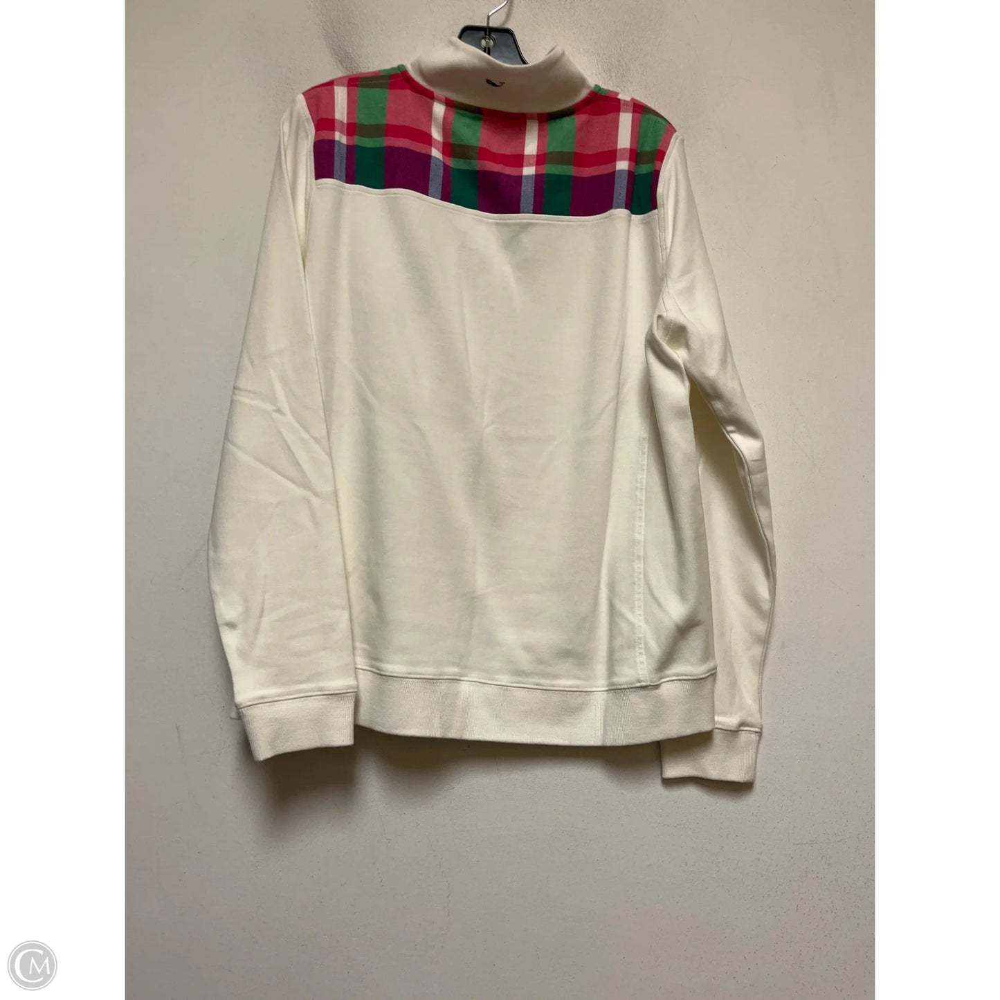 Sweatshirt Collar By Vineyard Vines In Plaid Pattern, Size: Xl