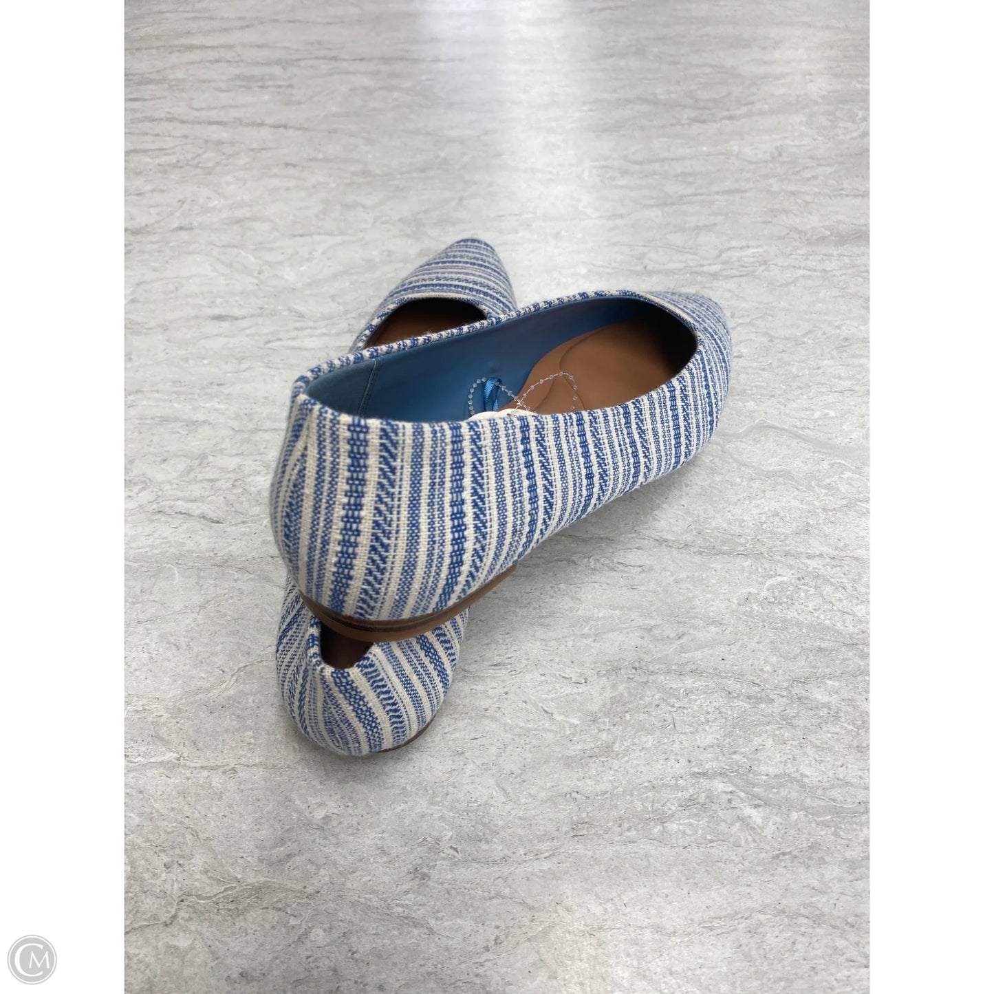Shoes Flats By Bare Traps In Blue & Cream, Size: 9