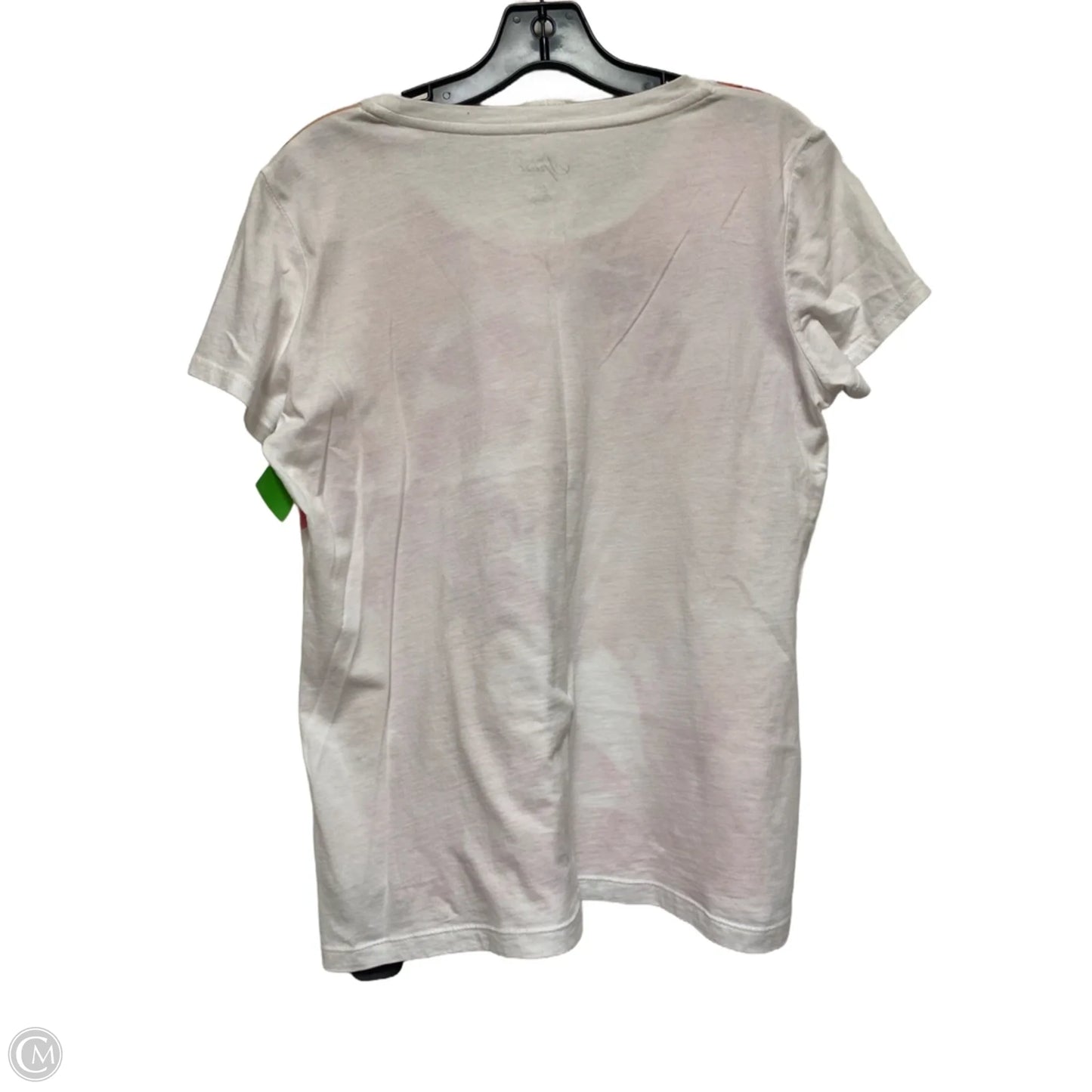 Athletic Top Short Sleeve By Style And Company Sport In Pink & White, Size: M