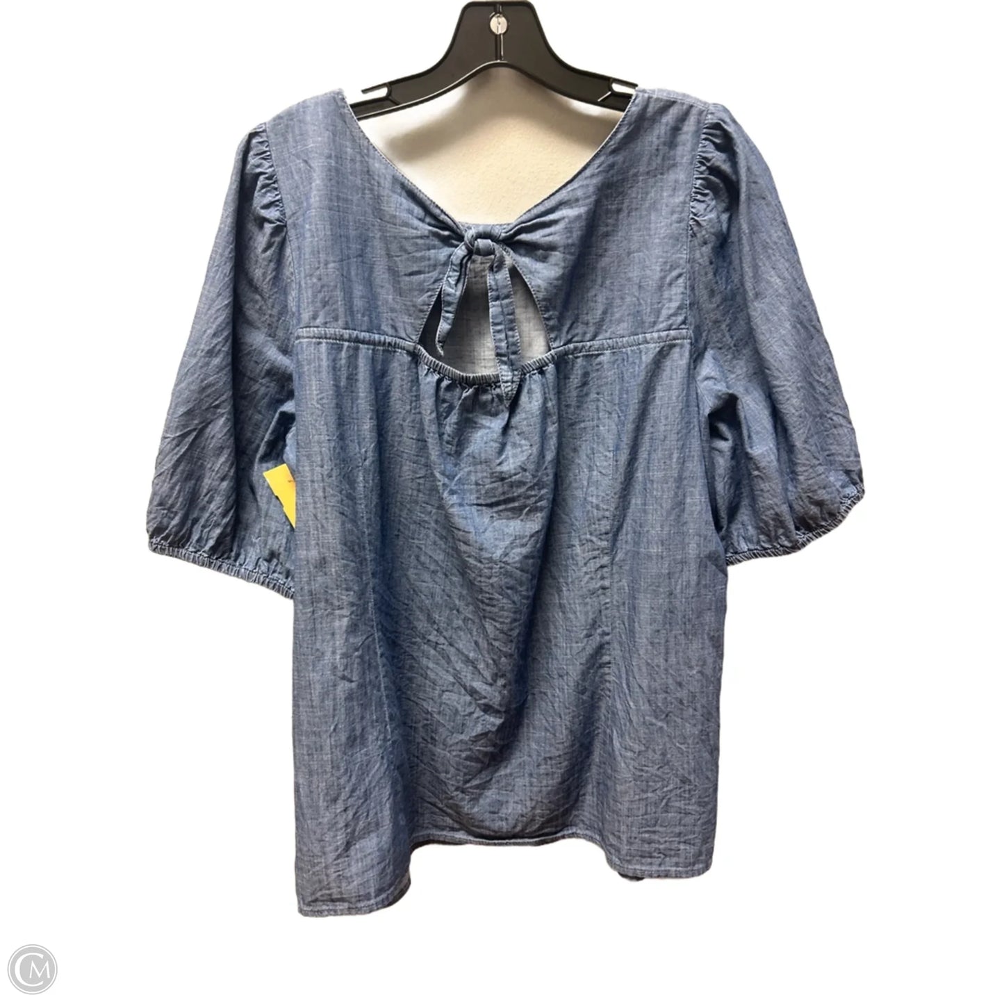 Top Short Sleeve By Talbots In Blue, Size: Xl
