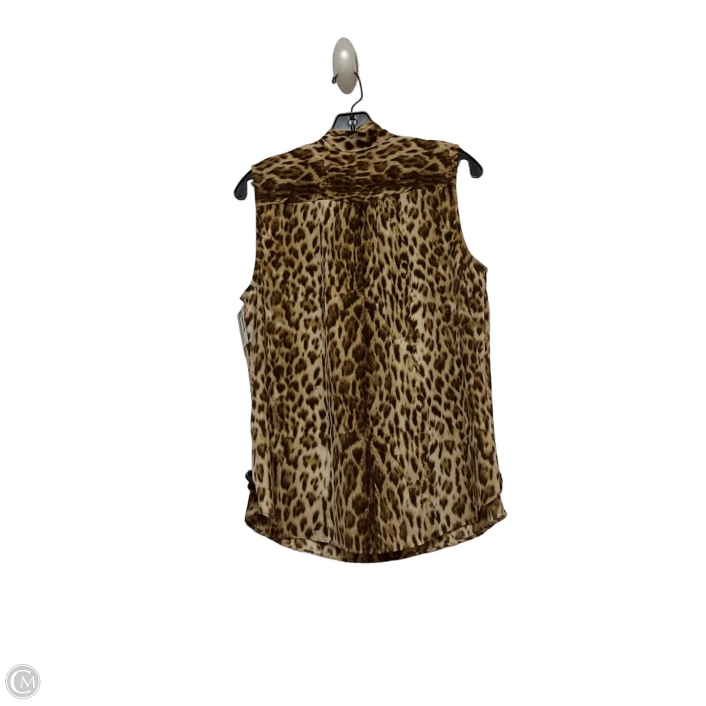 Top Sleeveless By J. Crew In Leopard Print, Size: M