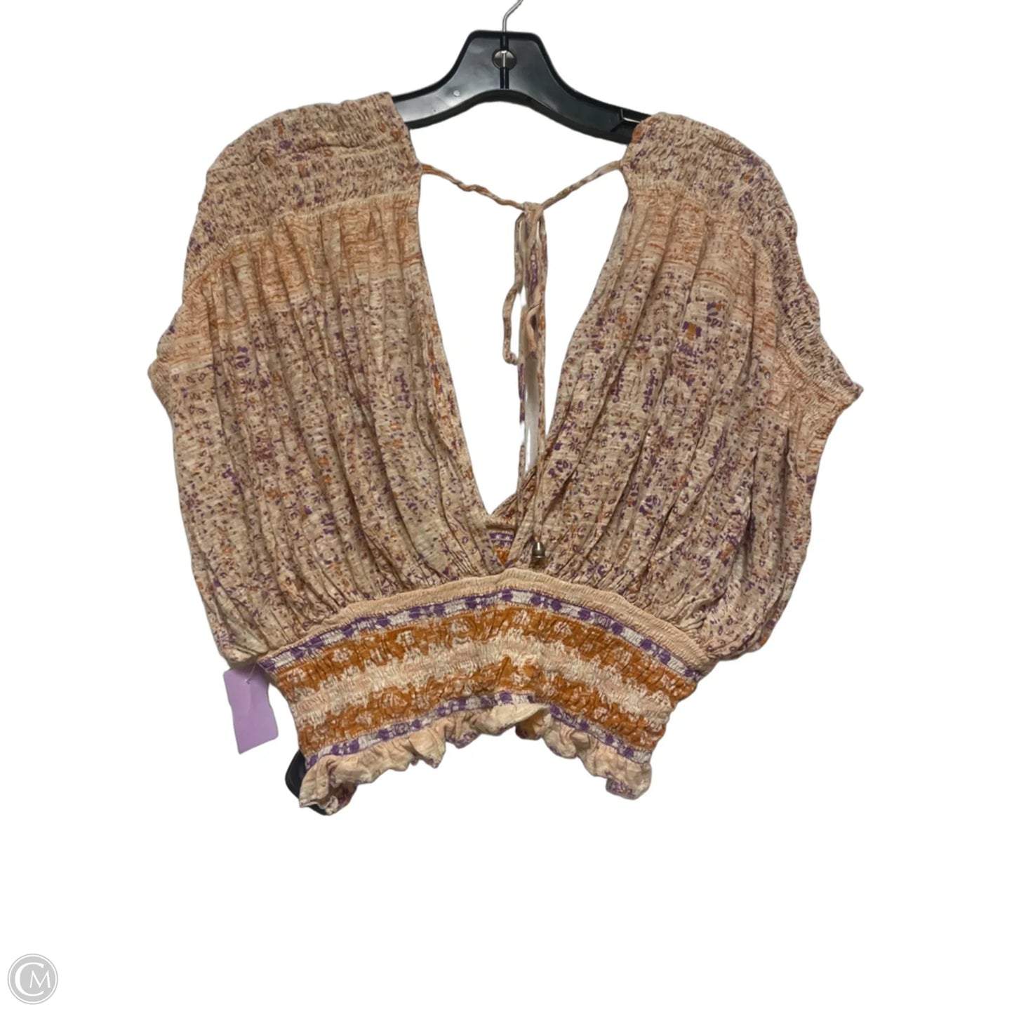 Top Sleeveless By Free People In Orange & Purple, Size: L
