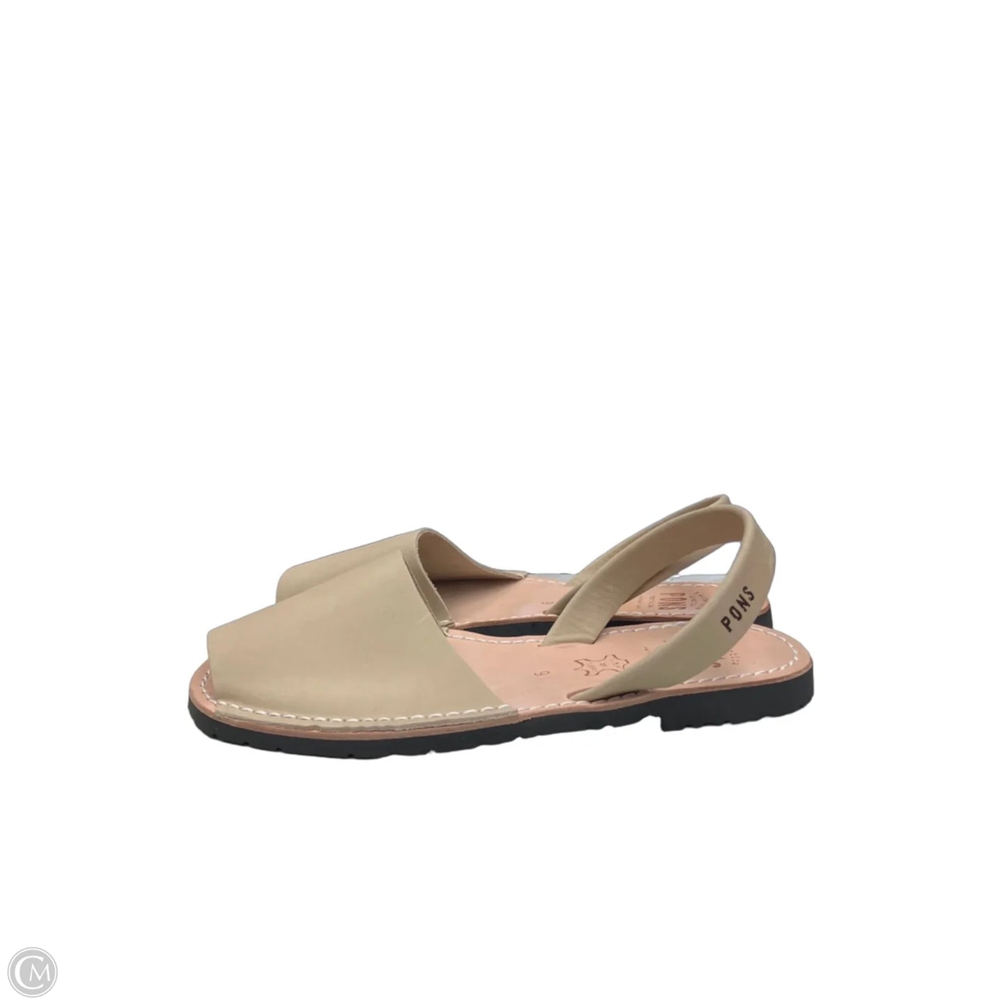 Sandals Flats By Clothes Mentor In Tan, Size: 9