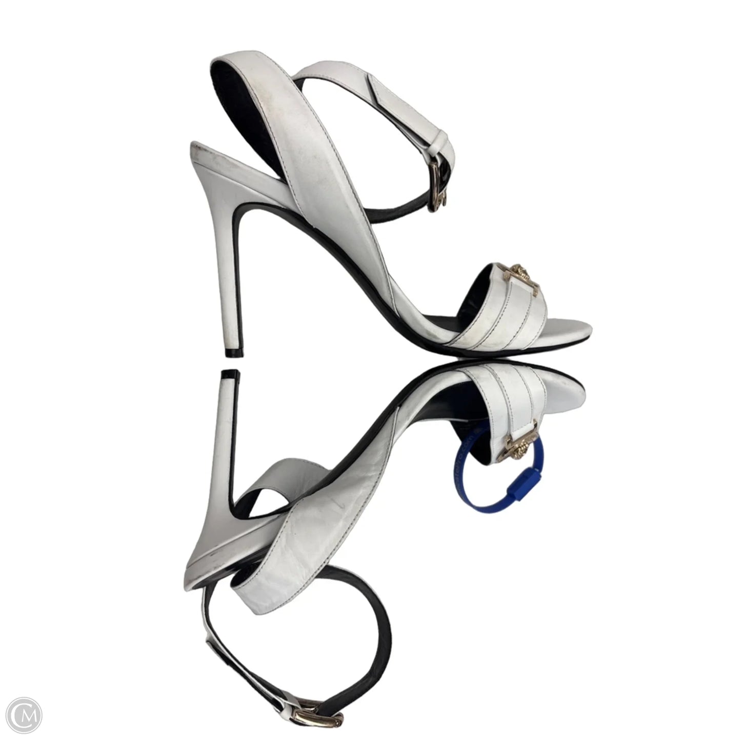 Shoes Luxury Designer By Versace In White, Size: 8