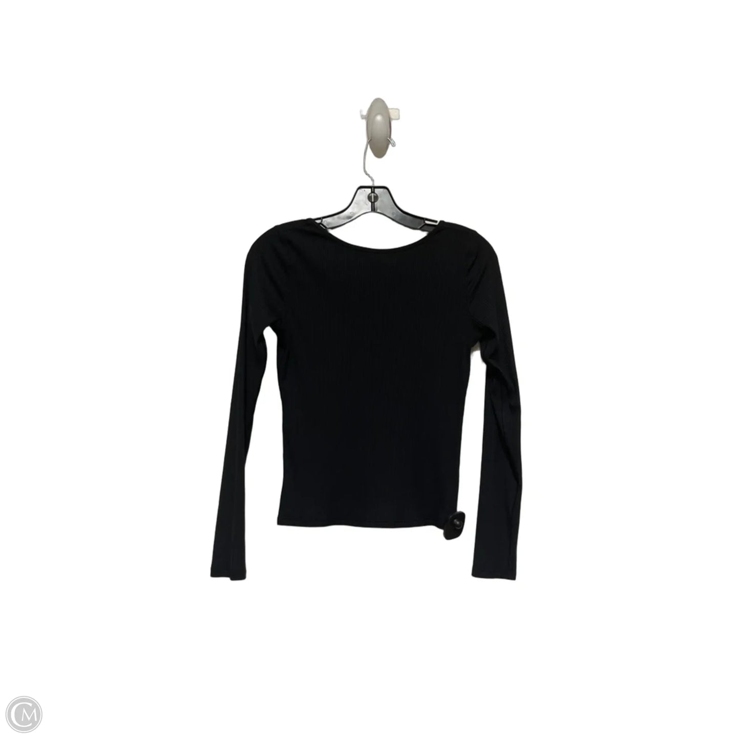 Athletic Top Long Sleeve Crewneck By Lululemon In Black, Size: S