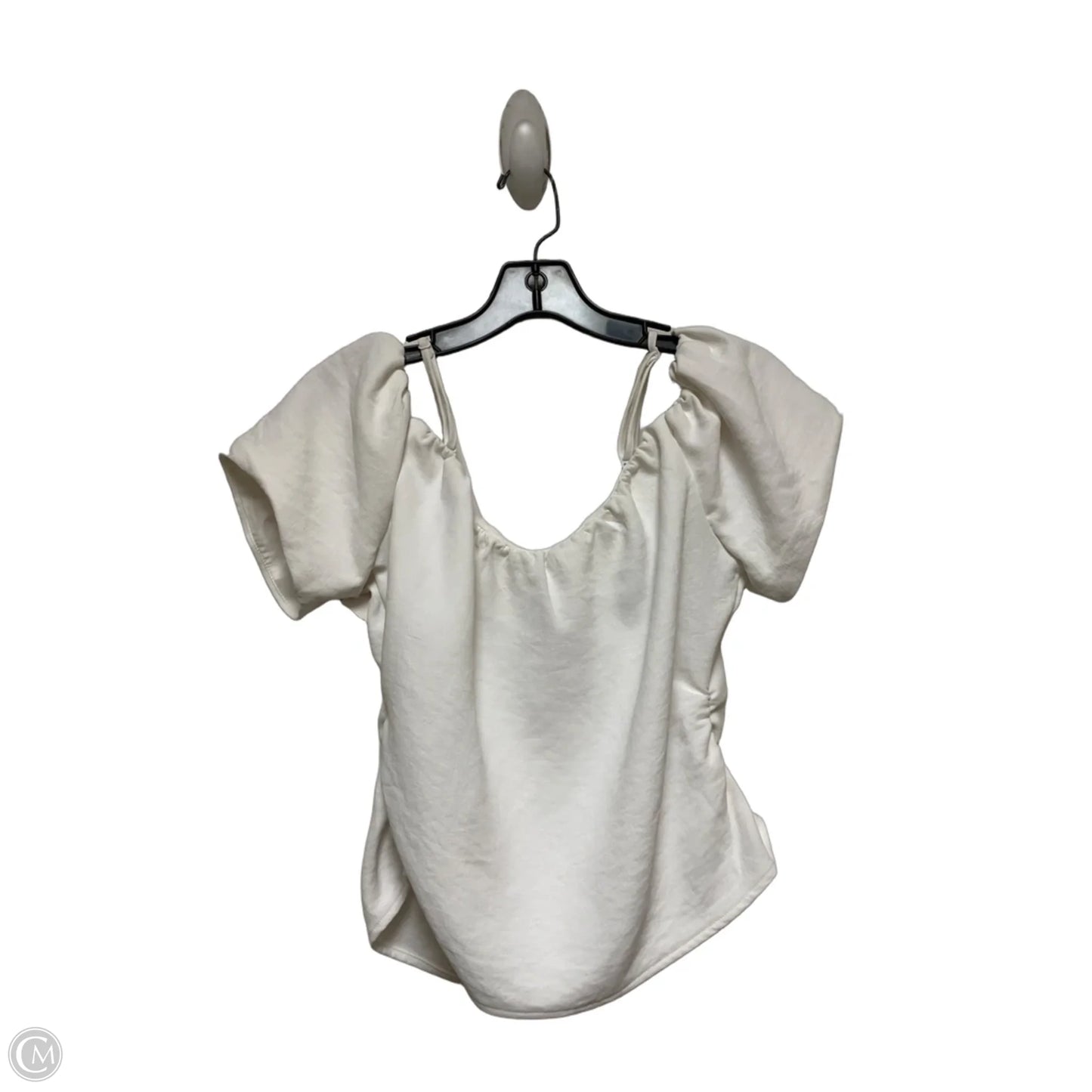 Top Short Sleeve By A New Day In White, Size: M