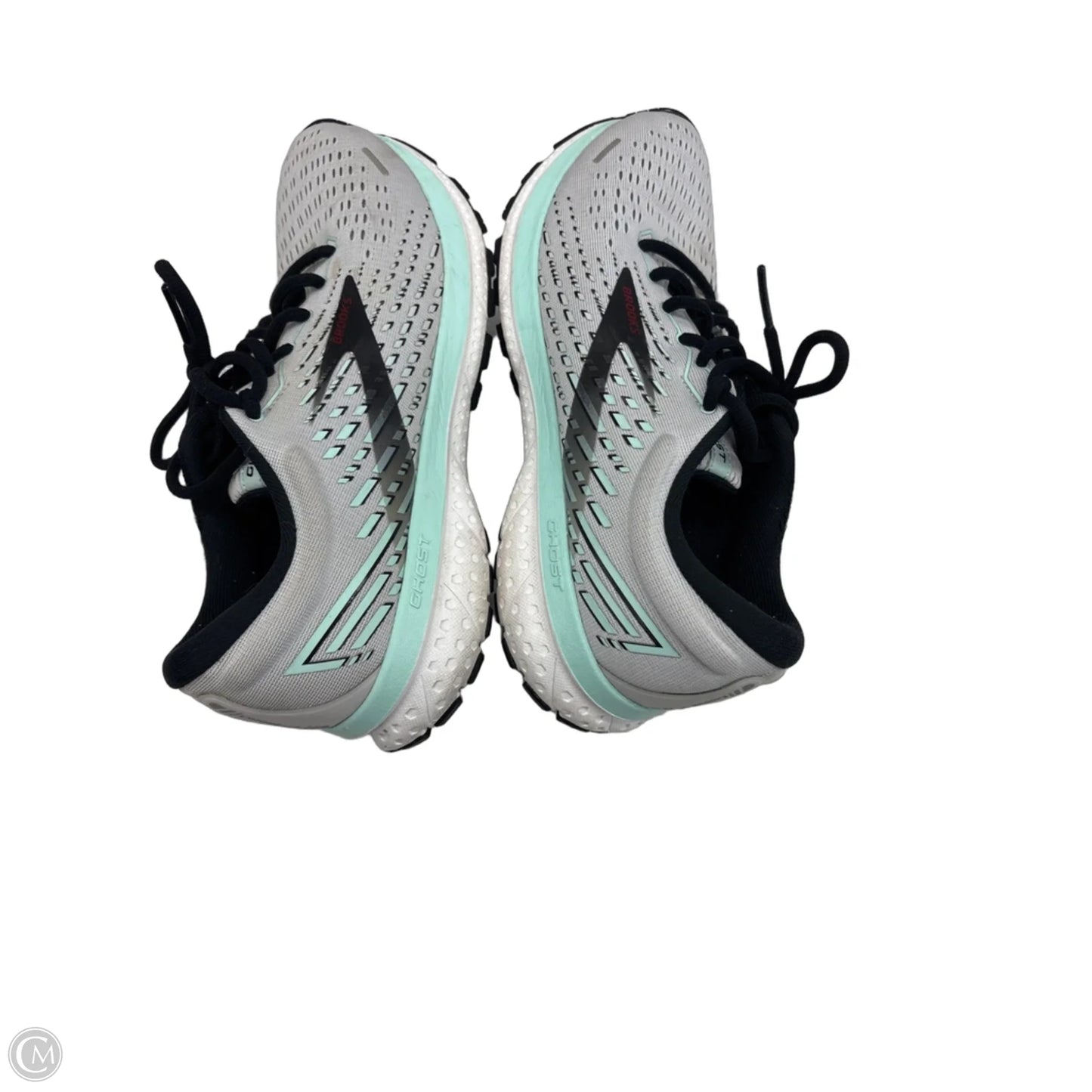 Shoes Athletic By Brooks In Black & Grey, Size: 10