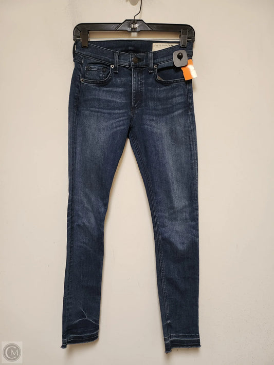 Jeans Skinny By Rag & Bones Jeans In Blue Denim, Size: 4
