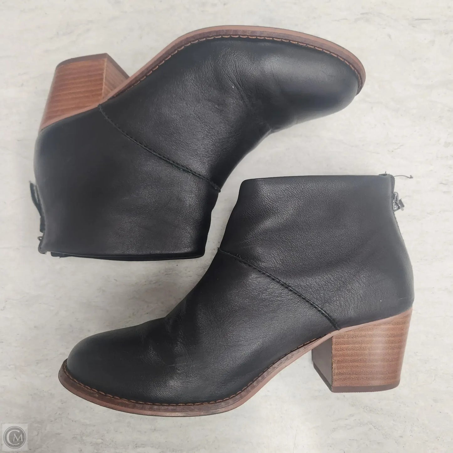 Boots Ankle Heels By Toms In Black, Size: 6
