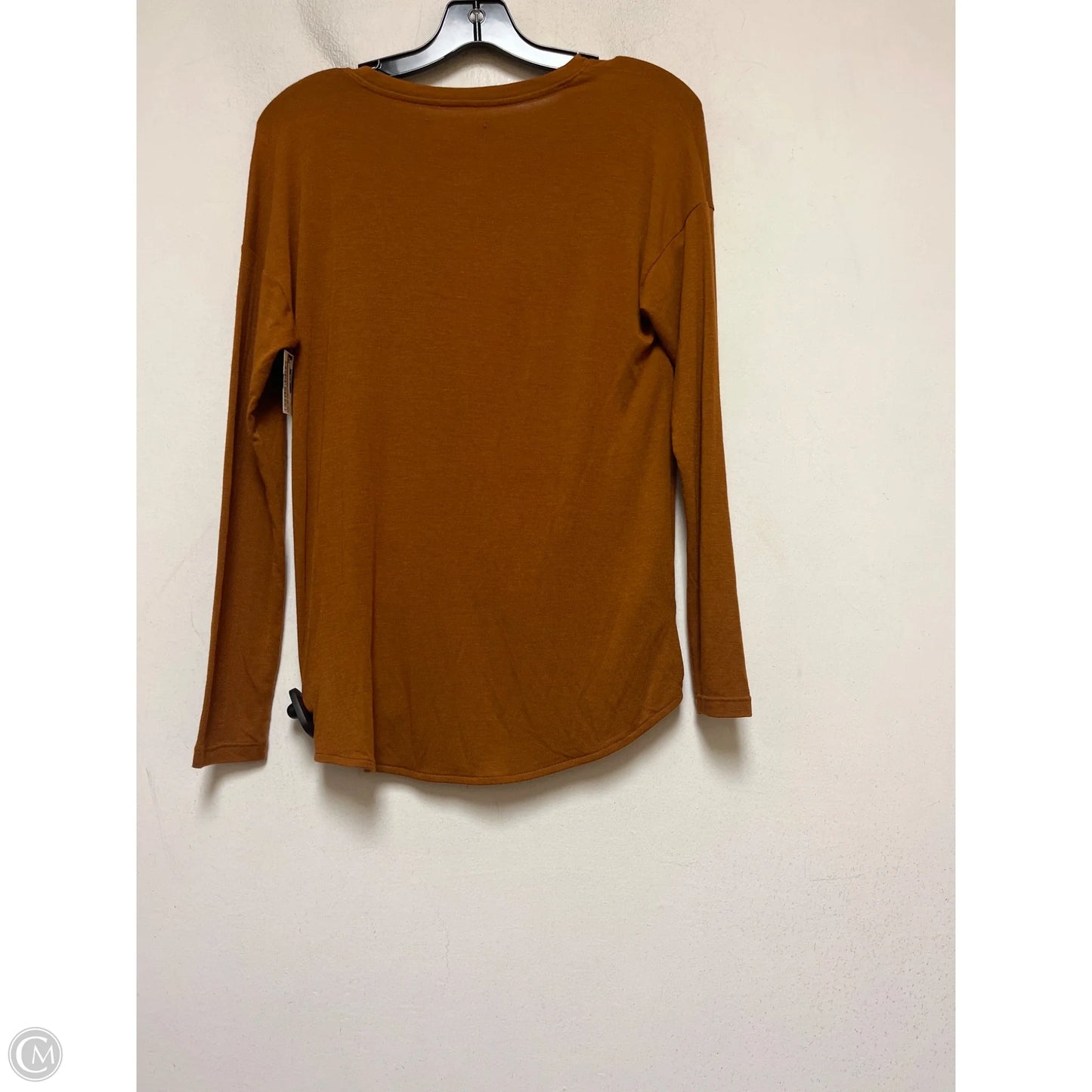 Top Long Sleeve Basic By Lou And Grey In Brown, Size: Xs