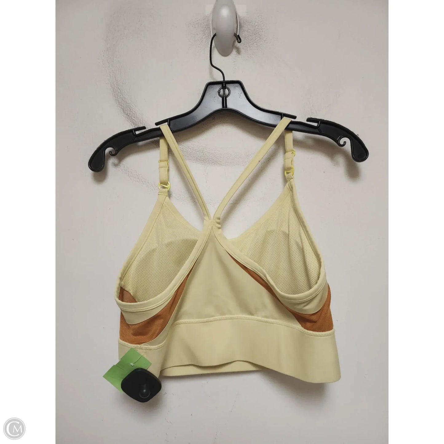 Athletic Bra By Nike Apparel In Yellow, Size: L