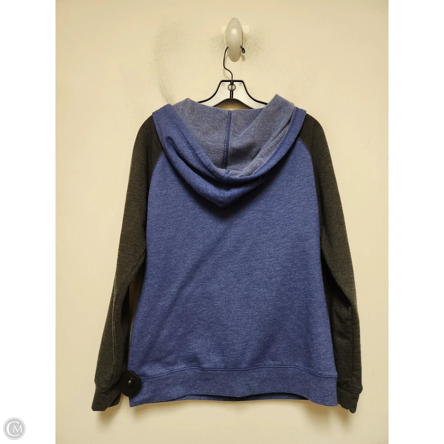 Sweatshirt Hoodie By Clothes Mentor In Blue & Red & White, Size: M