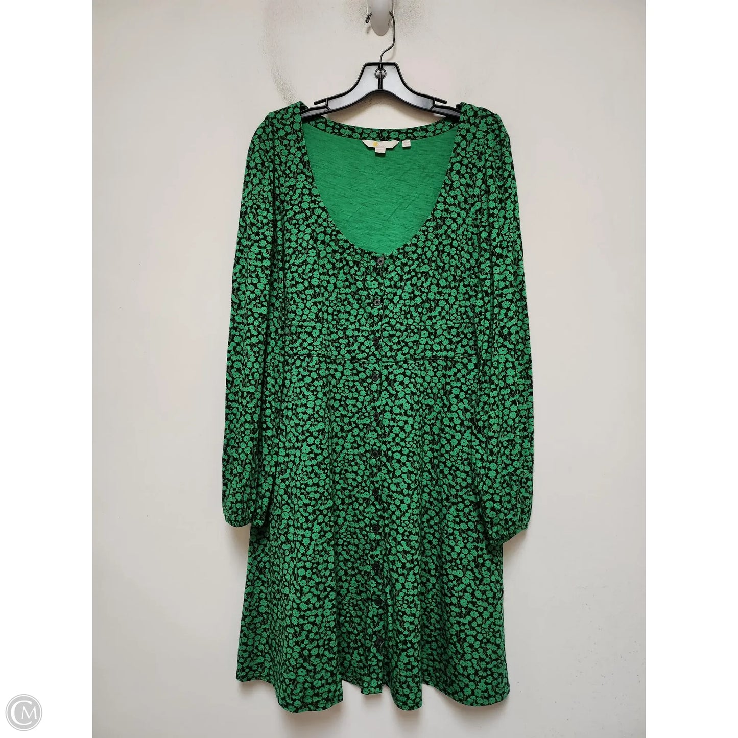 Dress Casual Short By Boden In Black & Green, Size: L