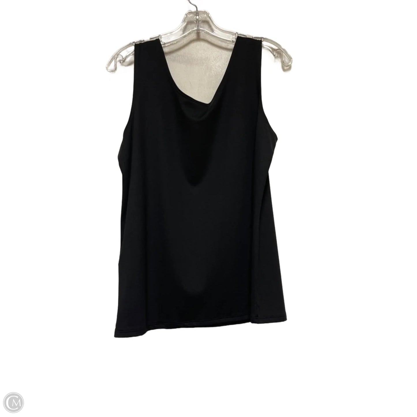 Top Sleeveless By Chicos In Black, Size: L