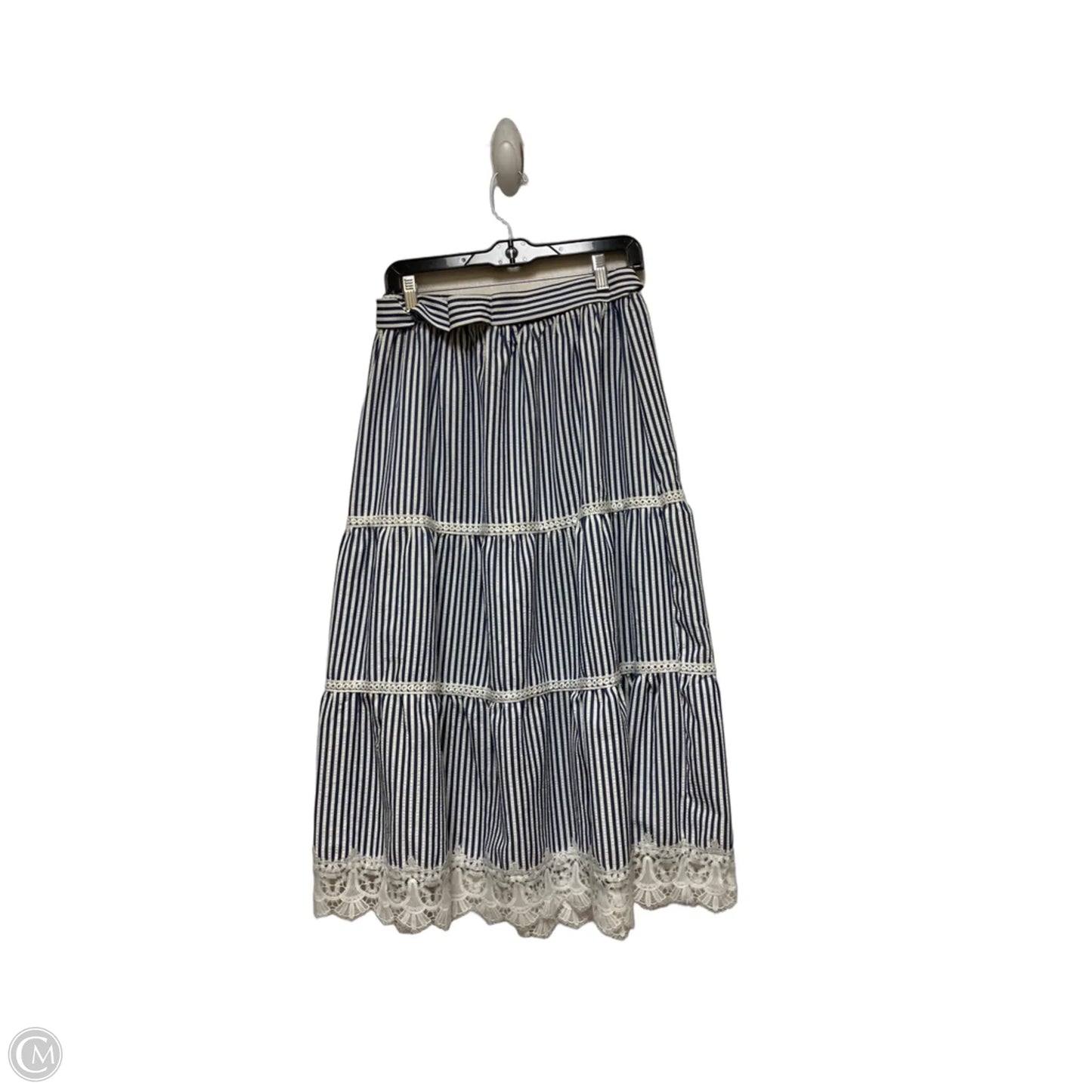 Skirt Midi By Alice Blue In Striped Pattern, Size: 8
