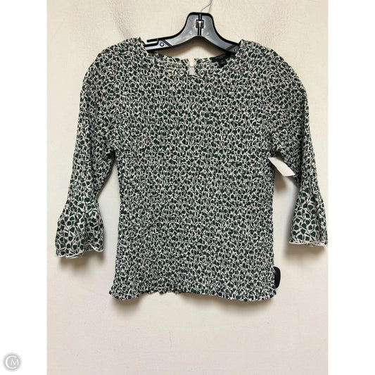 Top Short Sleeve By Ann Taylor In Floral Print, Size: S
