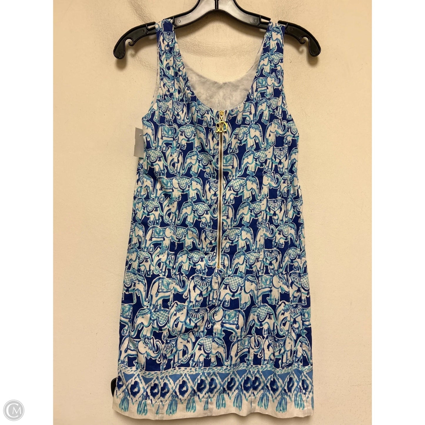 Dress Designer By Lilly Pulitzer In Blue & White, Size: 0