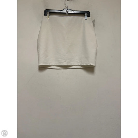 Skirt Mini & Short By Zara In White, Size: 12