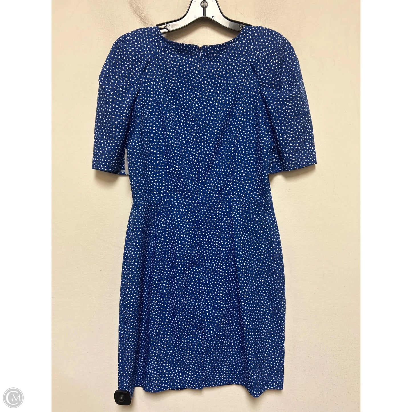 Dress Casual Short By Banana Republic In Blue & White, Size: S