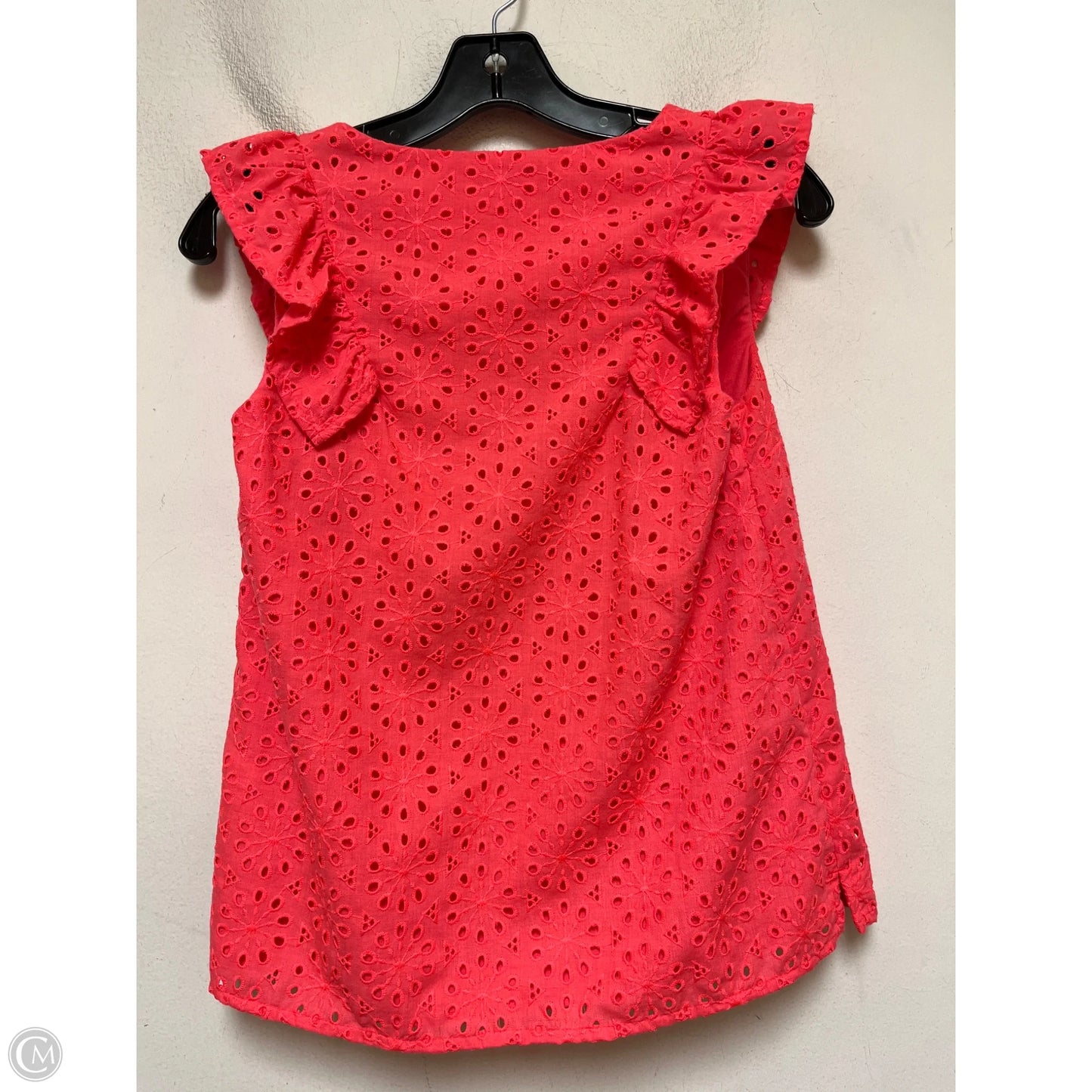 Top Short Sleeve Designer By Lilly Pulitzer In Coral, Size: Xs