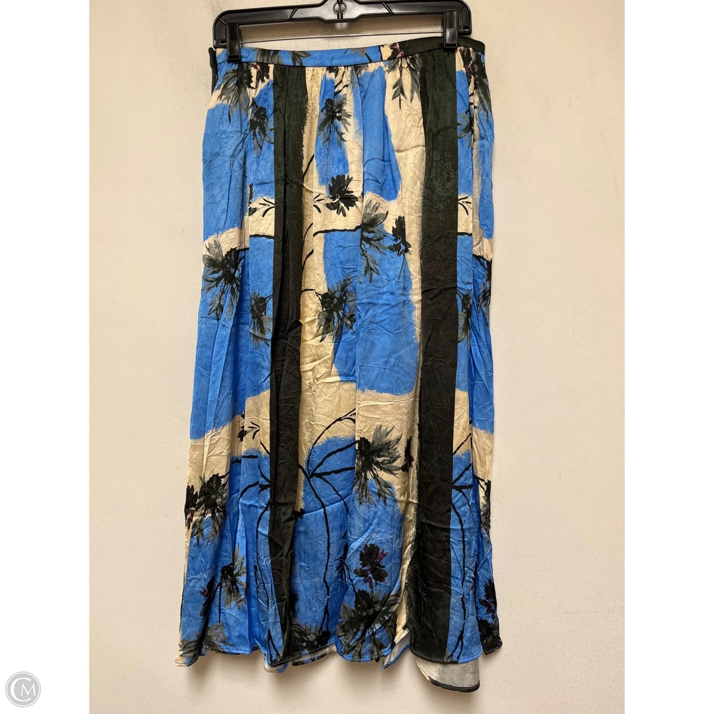 Skirt Maxi By Zara In Black & Blue, Size: 10