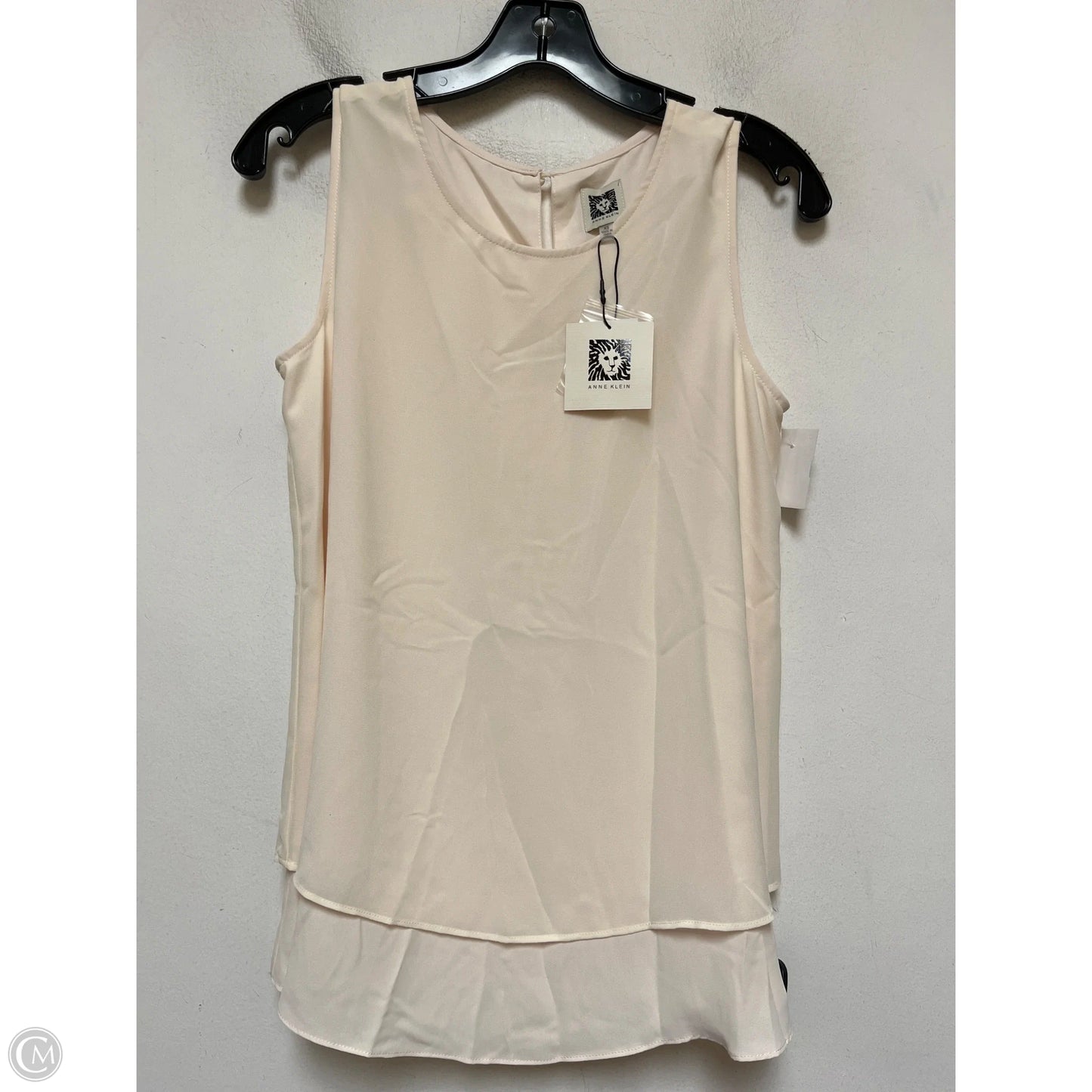 Top Sleeveless By Anne Klein In Cream, Size: Xs