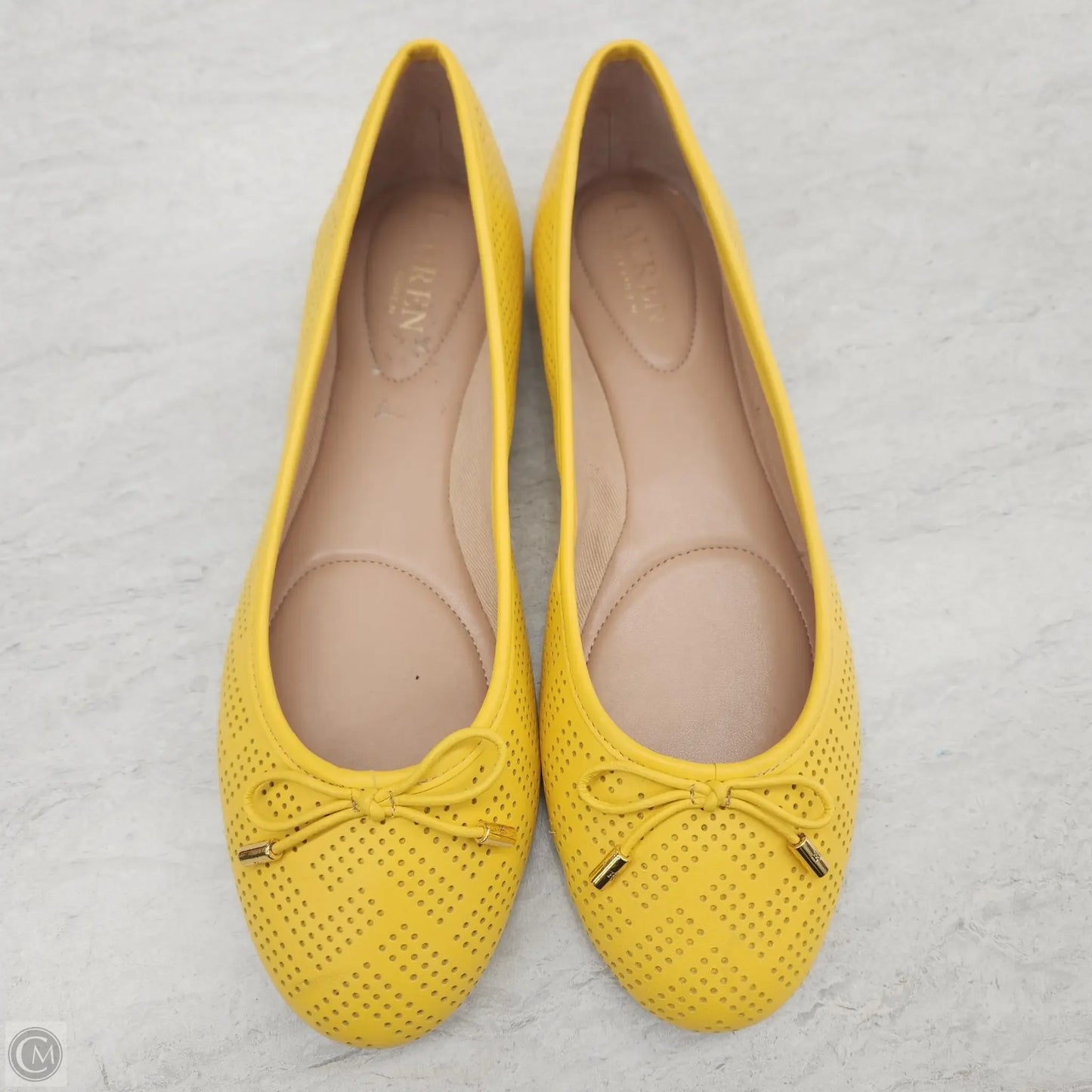 Sandals Flats By Lauren By Ralph Lauren In Yellow, Size: 7.5