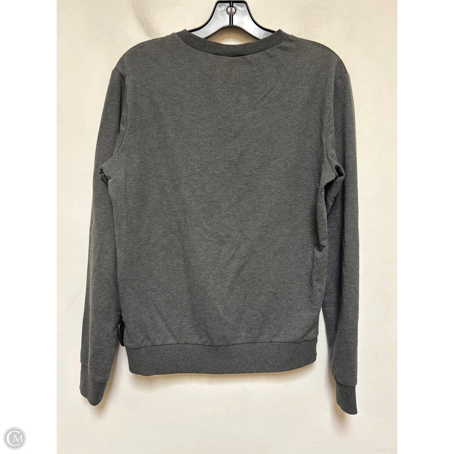 Top Long Sleeve Basic By Divided In Grey, Size: S
