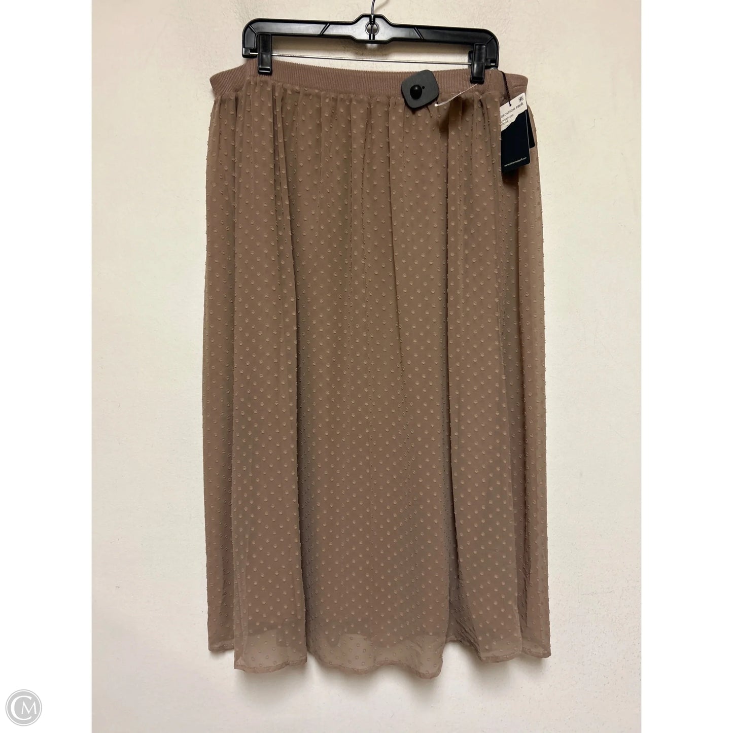 Skirt Maxi By Adrianna Papell In Brown, Size: Xl