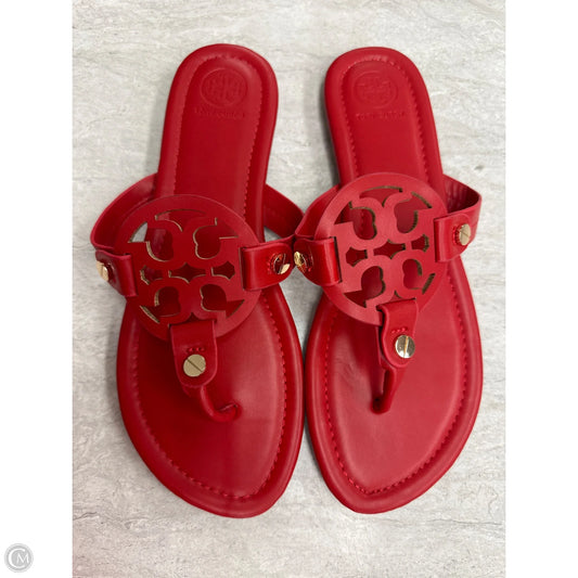 Sandals Designer By Tory Burch In Red, Size: 11