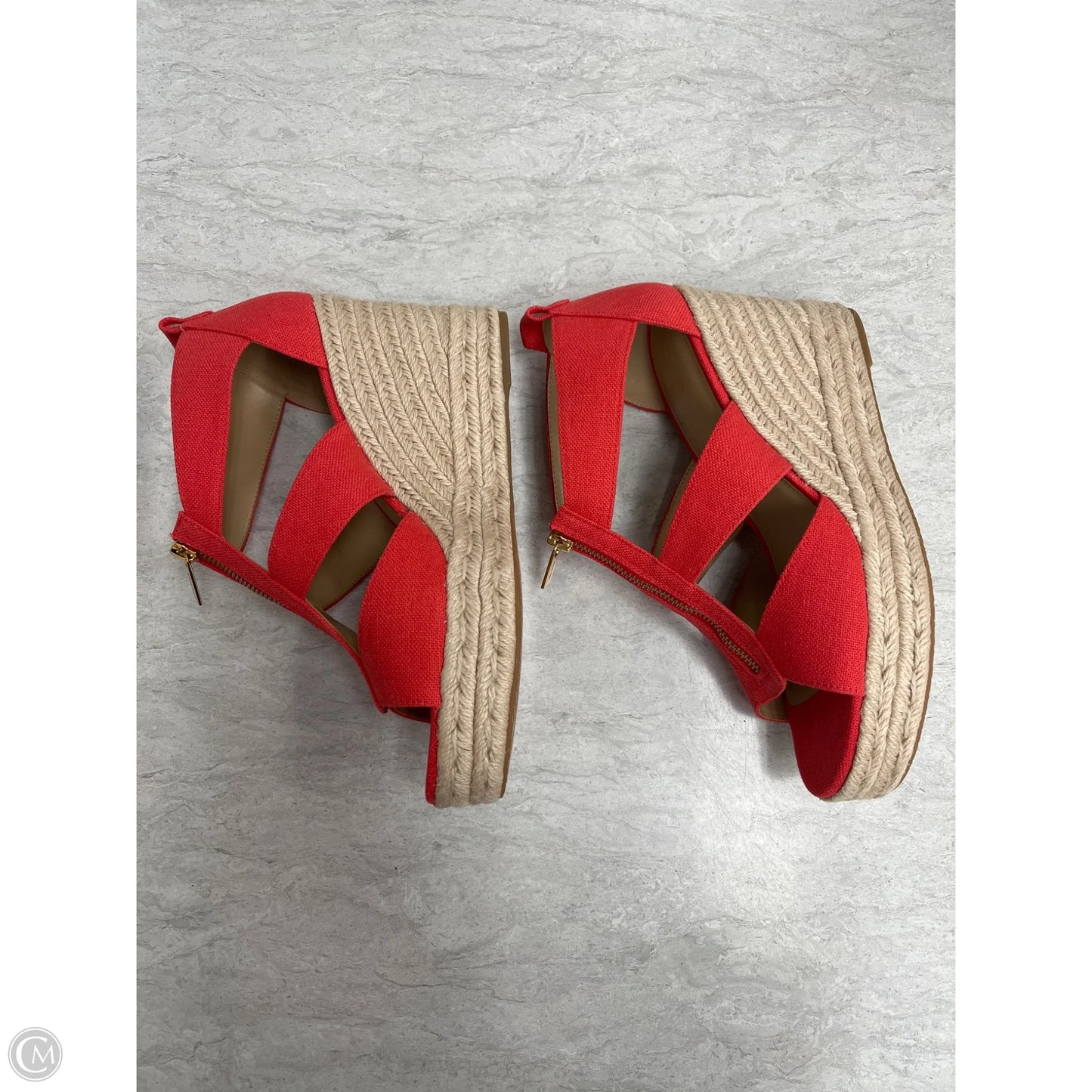 Sandals Heels Wedge By Michael By Michael Kors In Red, Size: 11