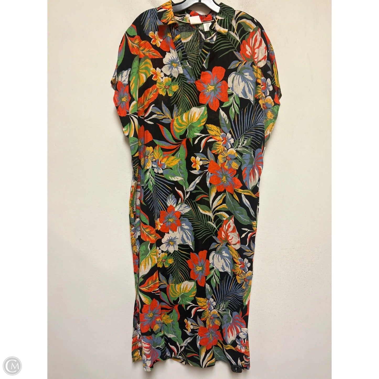 Swimwear Cover-up By C And C In Floral Print, Size: M