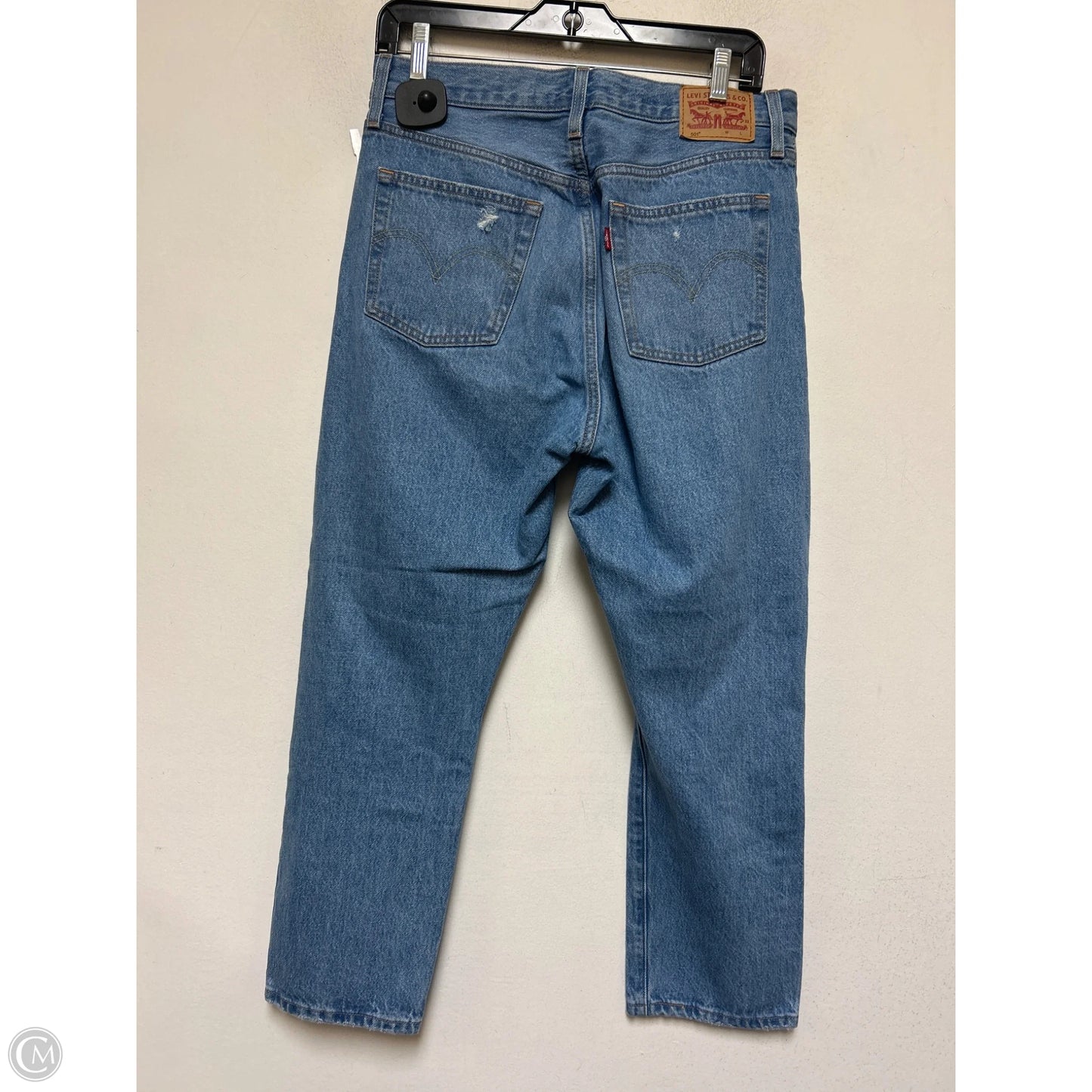 Jeans Straight By Levis In Blue Denim, Size: 6