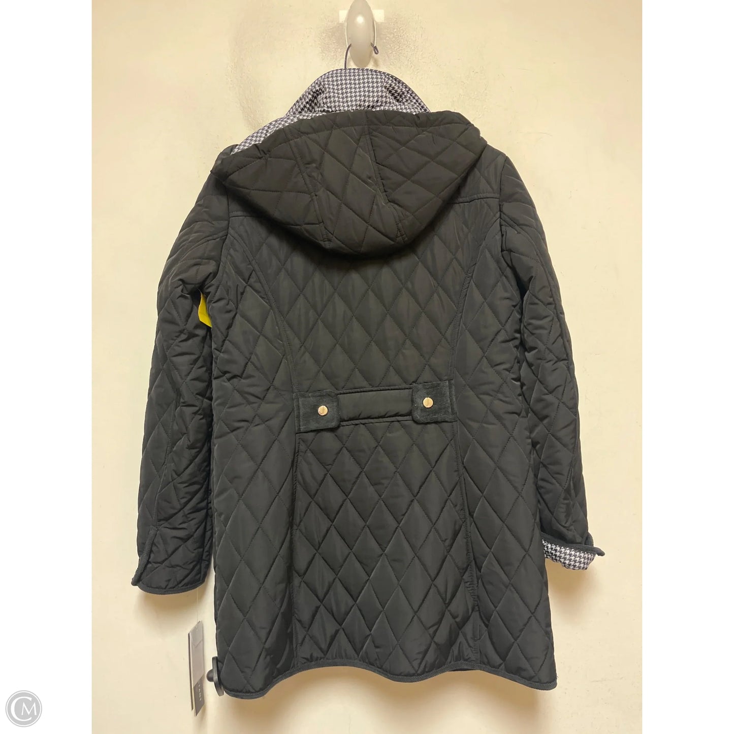 Coat Puffer & Quilted By Jones New York In Black, Size: S