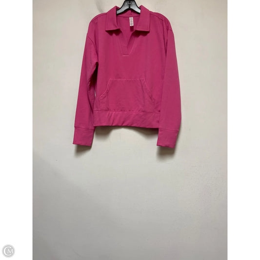 Athletic Sweatshirt Crewneck By Balance Collection In Pink, Size: M