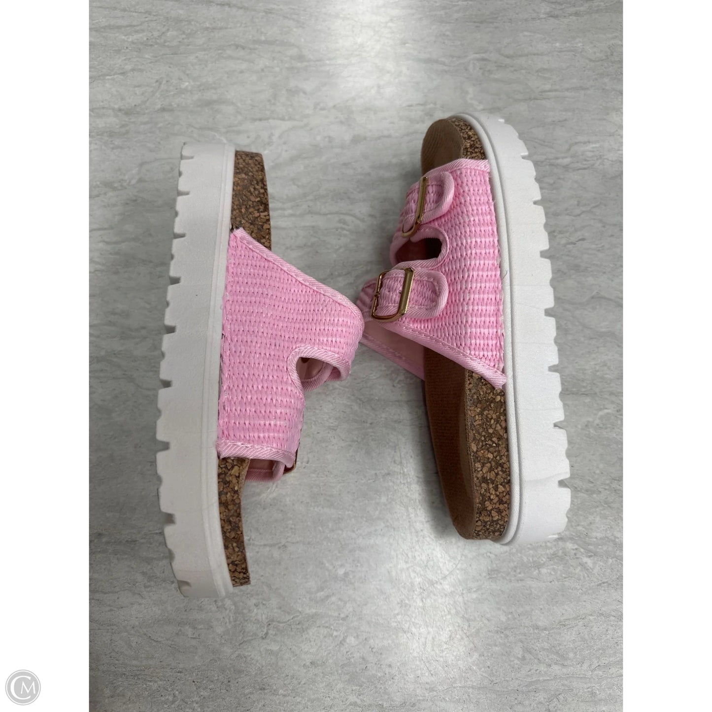 Sandals Flats By Wild Diva In Pink, Size: 9