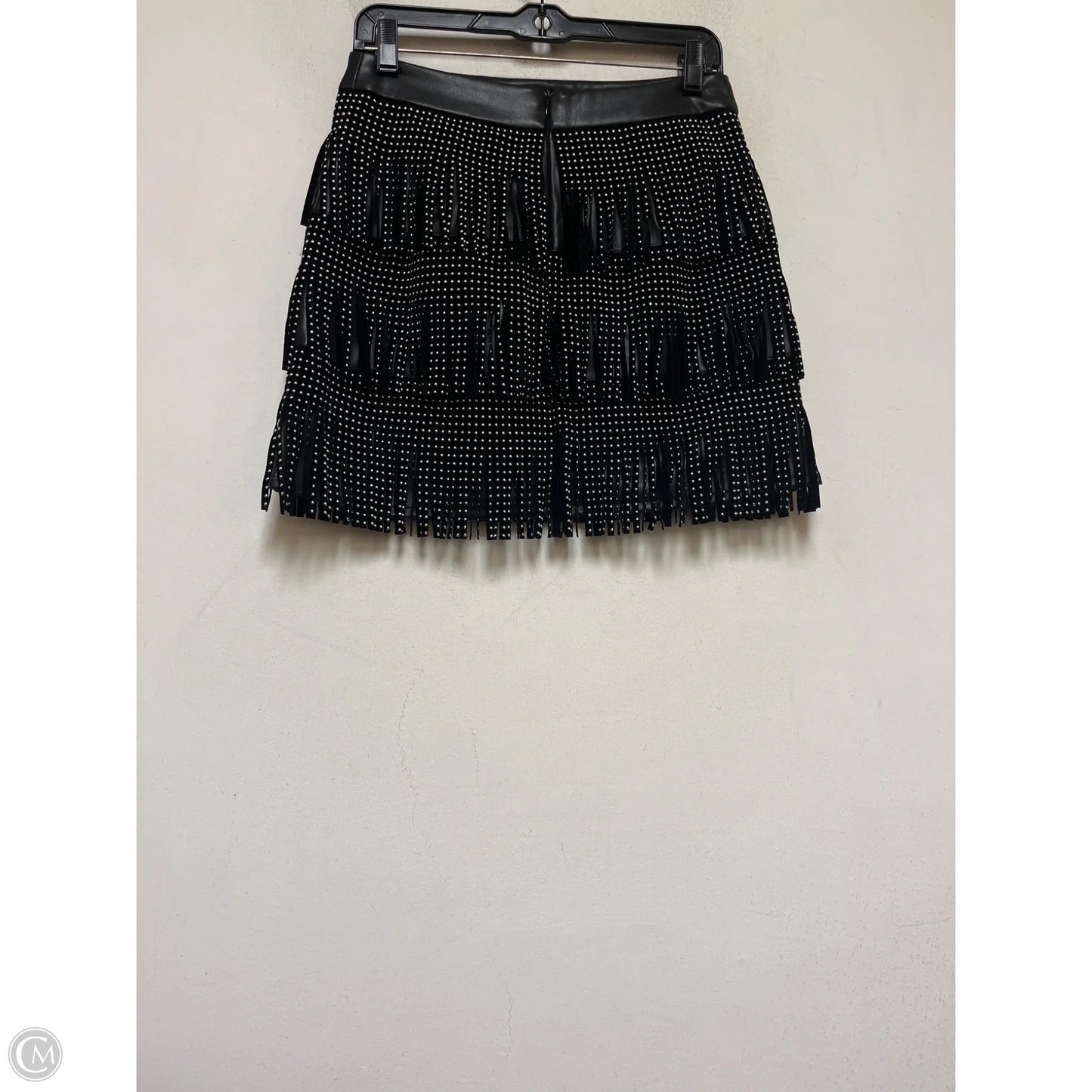 Skirt Mini & Short By Sincerely Jules In Black & Silver, Size: 8