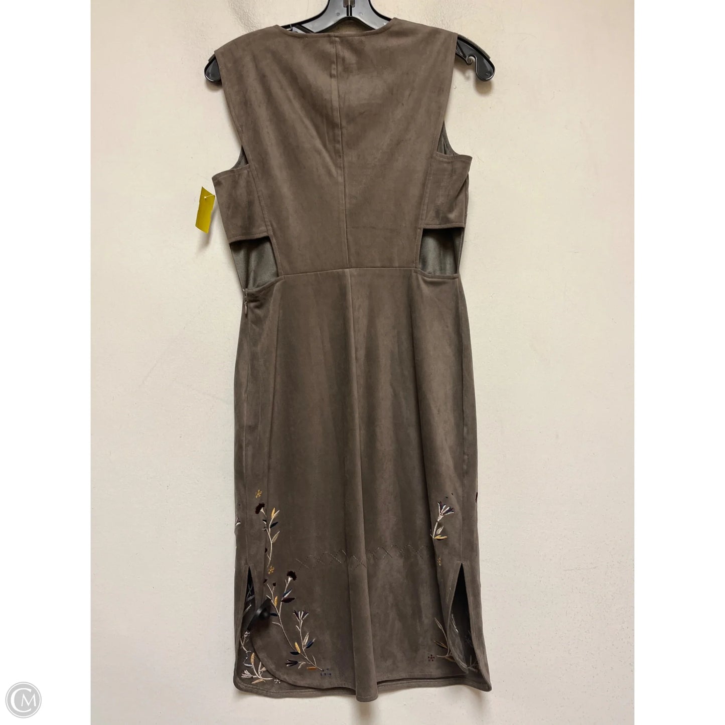 Dress Casual Midi By Chelsea And Violet In Brown, Size: Xs