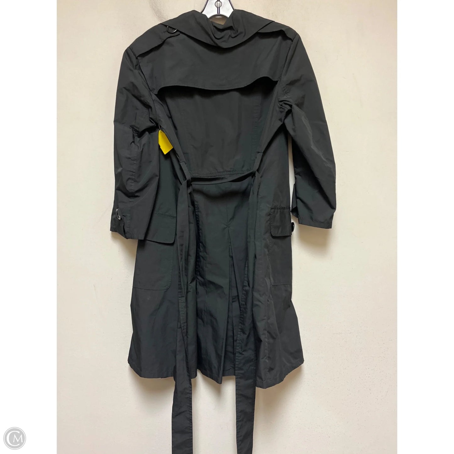 Coat Raincoat By Max Studio In Black, Size: M