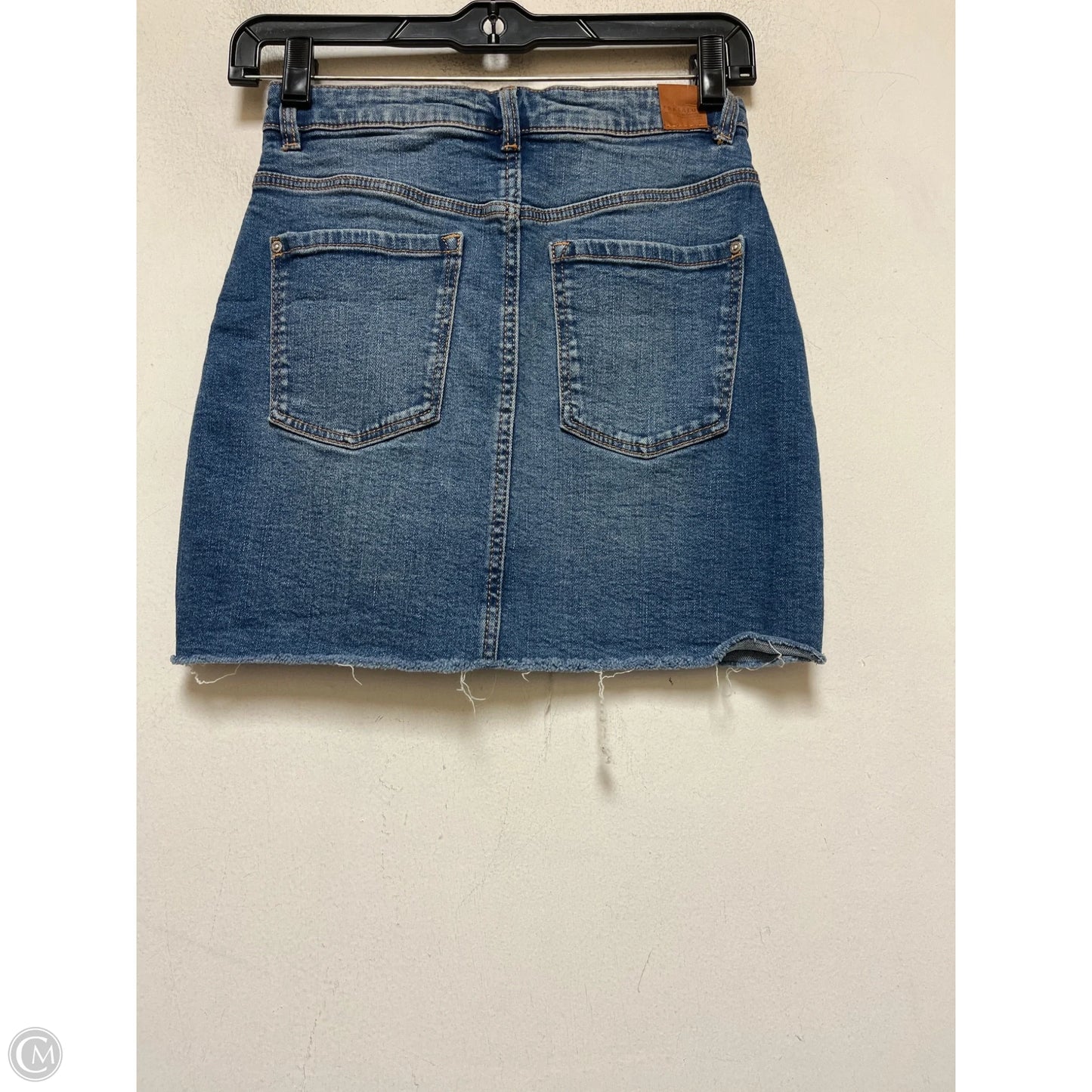 Skirt Mini & Short By Zara In Blue Denim, Size: 0
