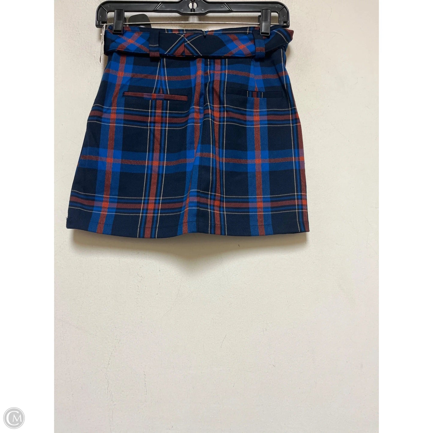 Skirt Mini & Short By Bershka In Plaid Pattern, Size: 0