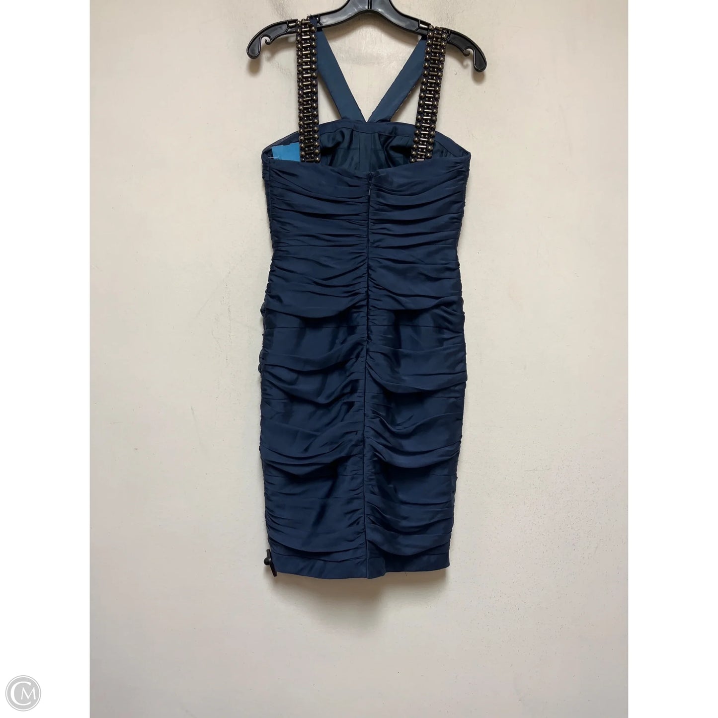 Dress Casual Midi By Carmen Marc Valvo In Blue, Size: S
