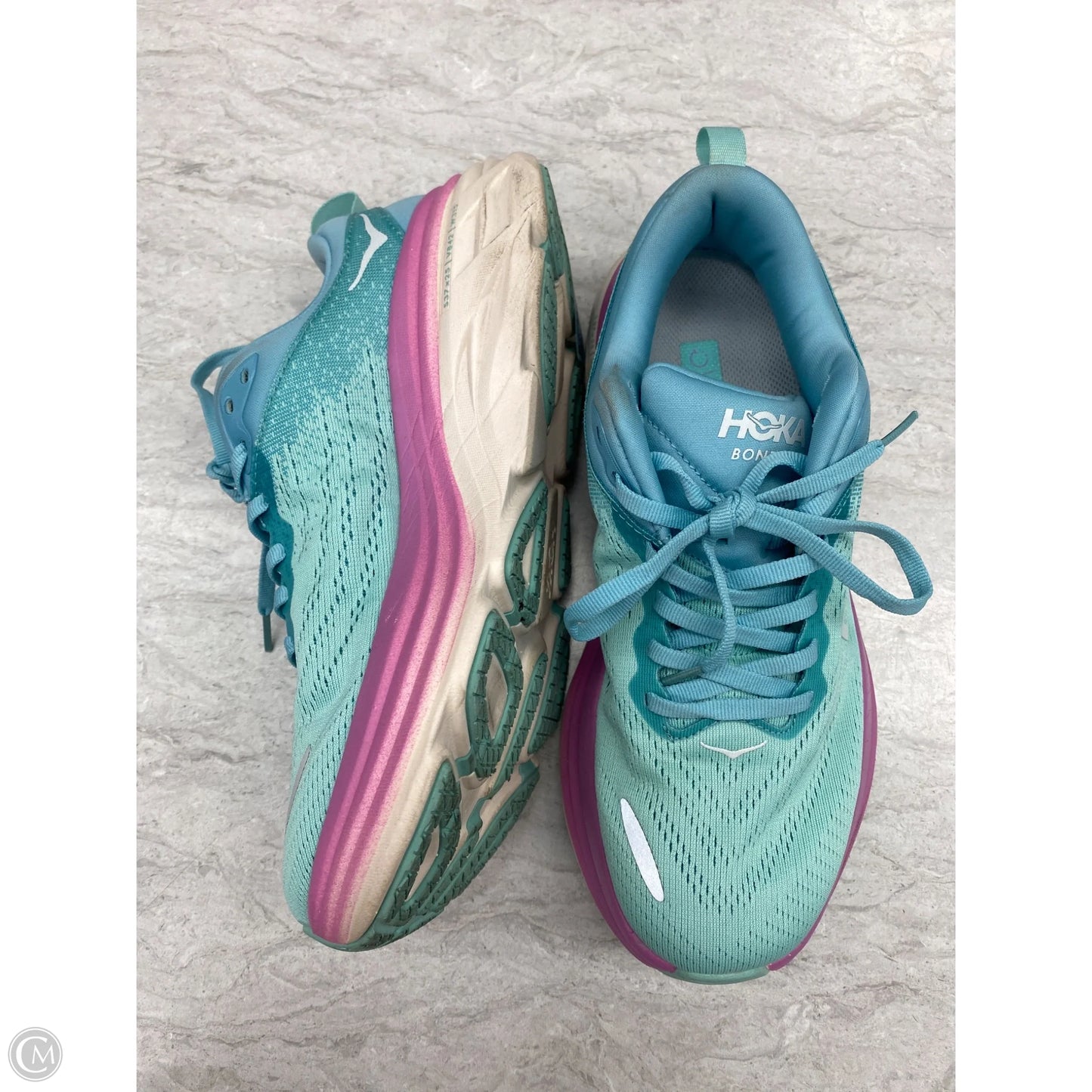 Shoes Athletic By Hoka In Blue & Purple, Size: 9