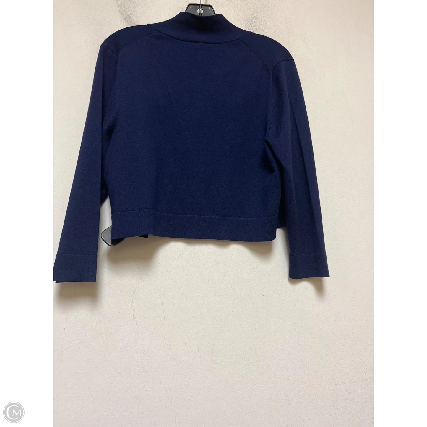 Cardigan By Anne Klein In Navy, Size: L
