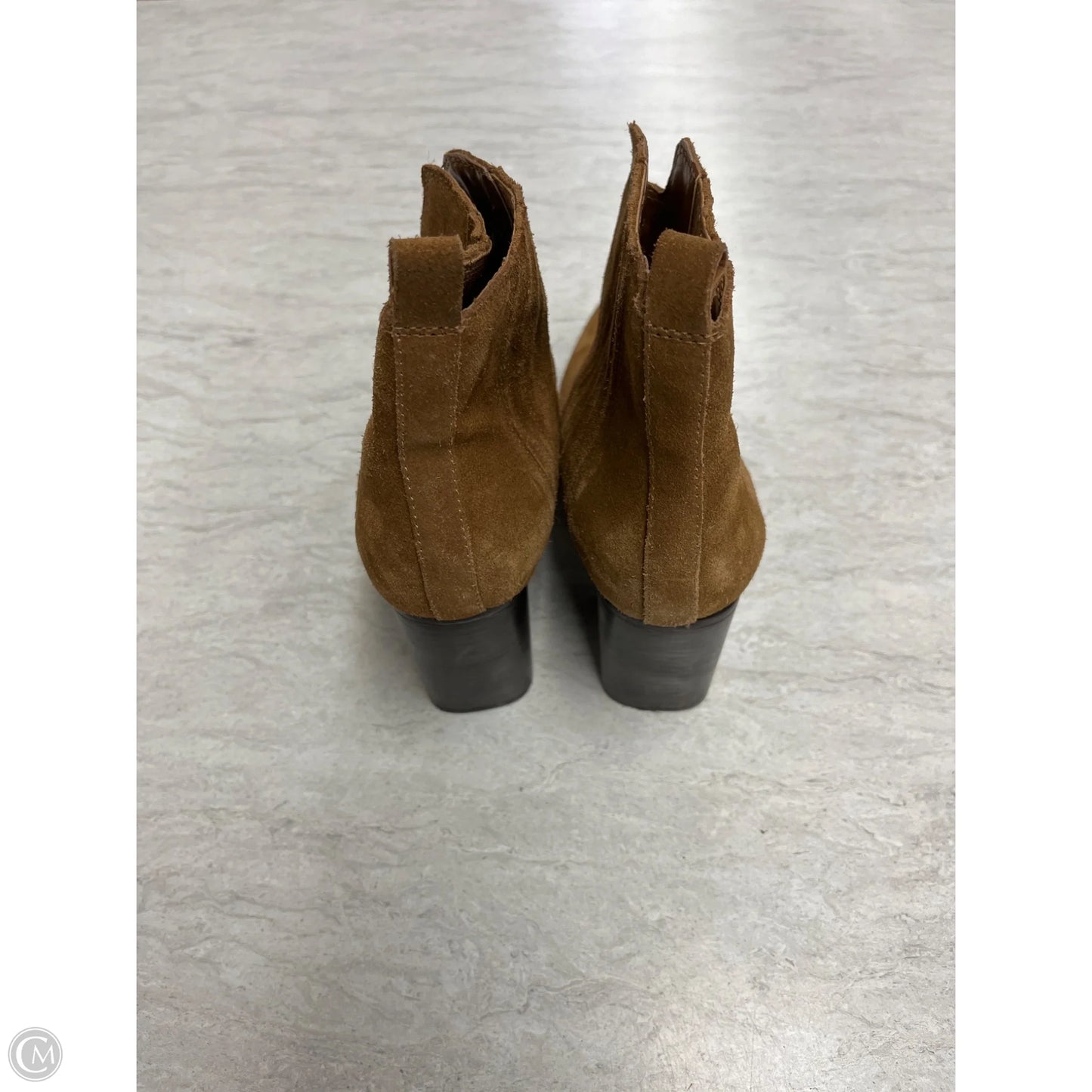 Boots Ankle Heels By Marc Fisher In Brown, Size: 8