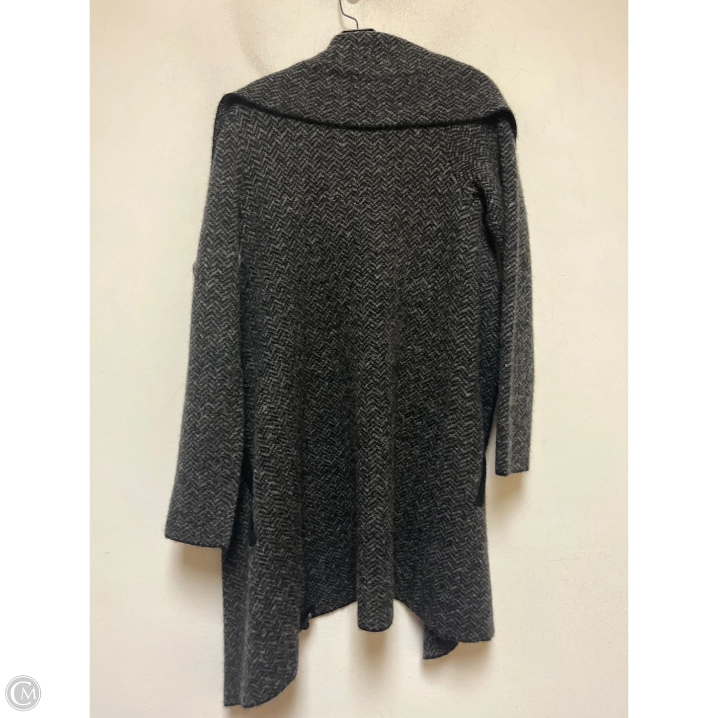 Sweater Cardigan By Tahari In Grey, Size: M