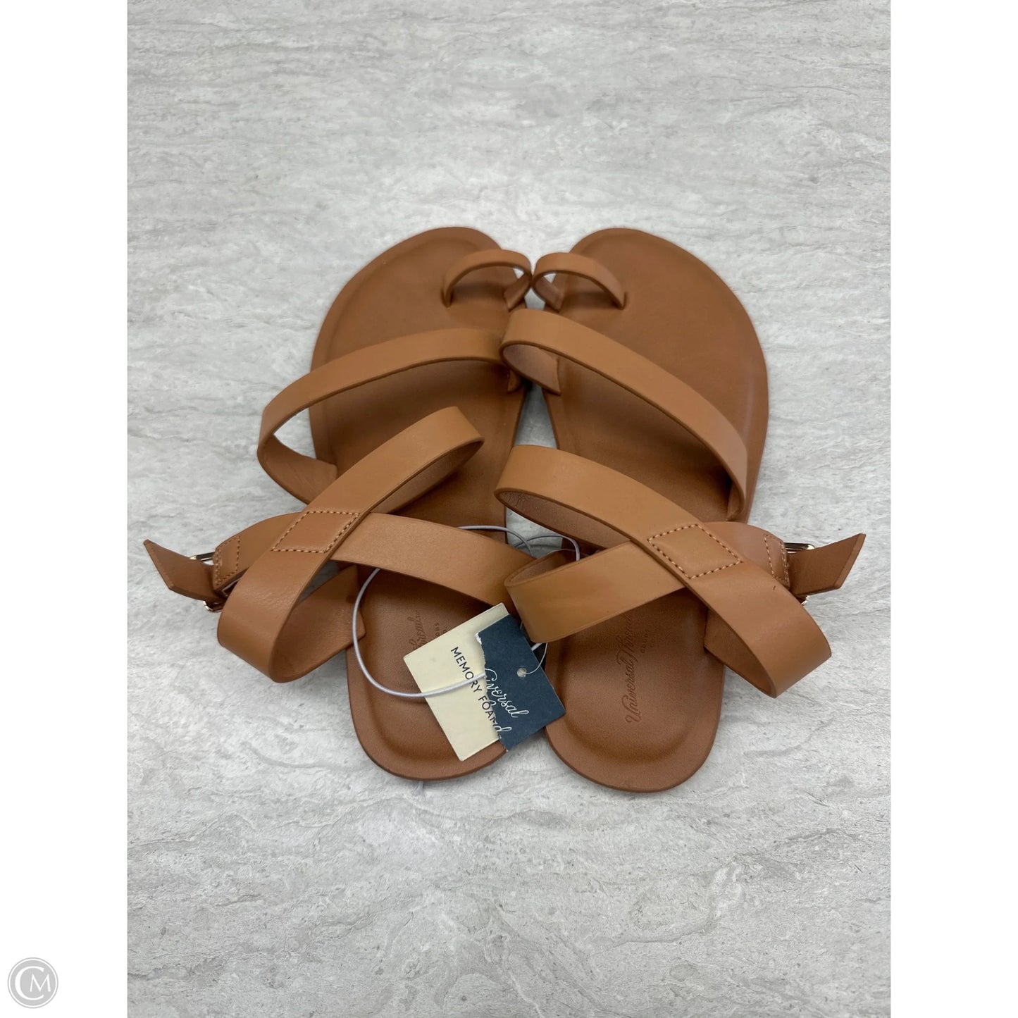 Sandals Flats By Universal Thread In Tan, Size: 6.5