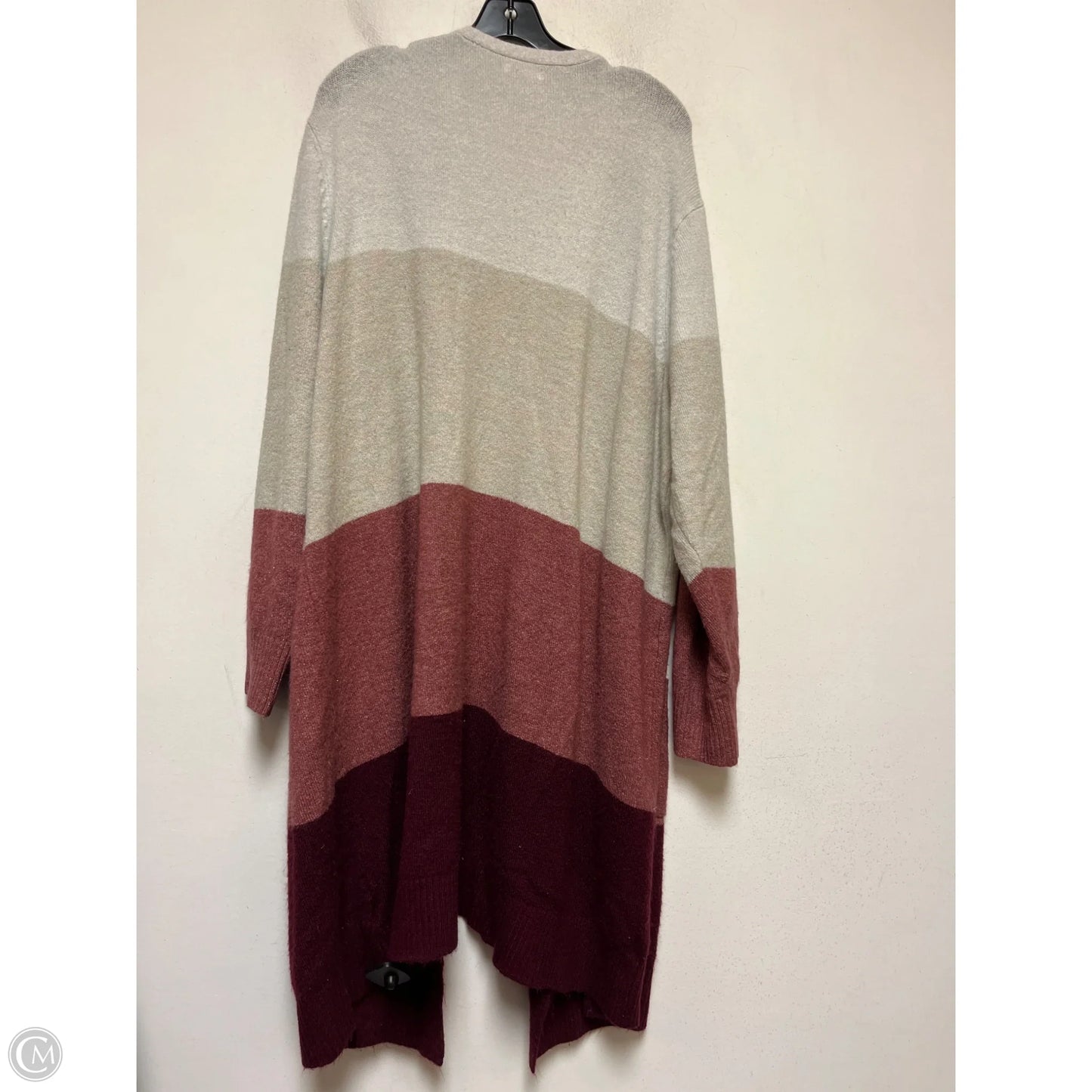 Cardigan By Maurices In Maroon, Size: 3x