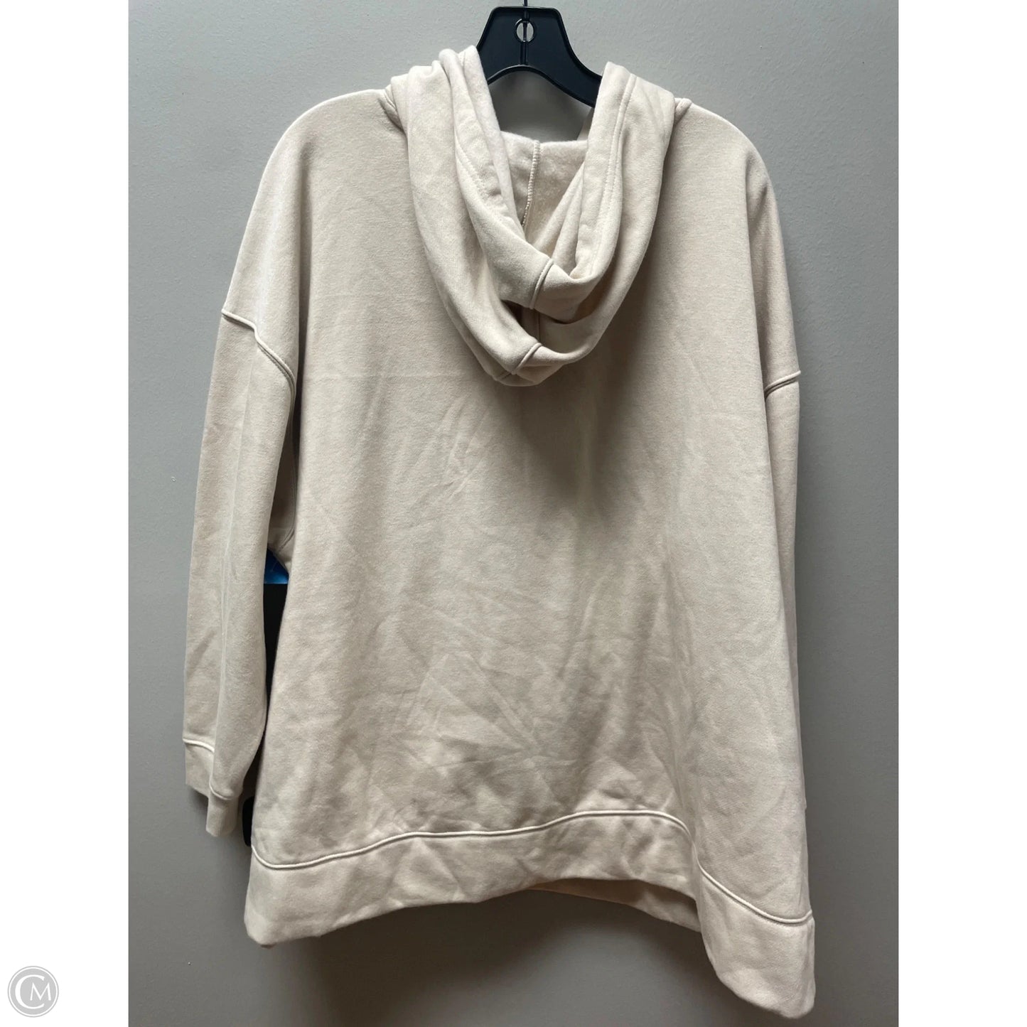 Sweatshirt Hoodie By Ava & Viv In Cream, Size: 3x